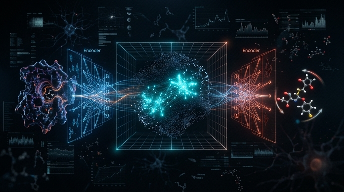 DrugCLIP CLIP対照学習 埋め込み空間 タンパク質 化合物