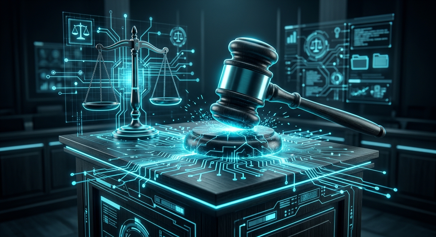 連邦裁判所の仮処分命令のコンセプトアート