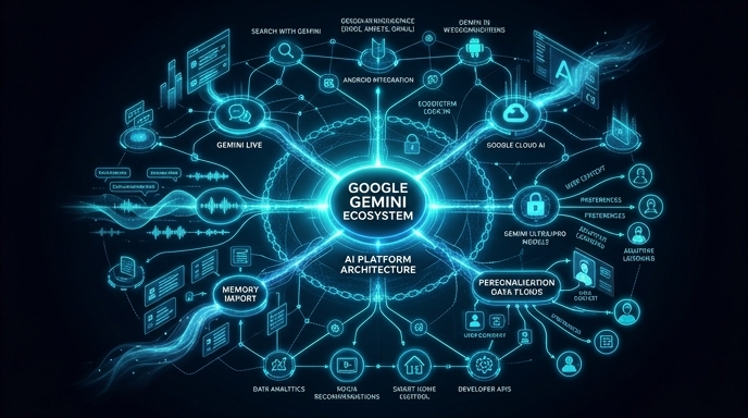 GeminiエコシステムのAIメモリインポートと多言語Live機能の連携