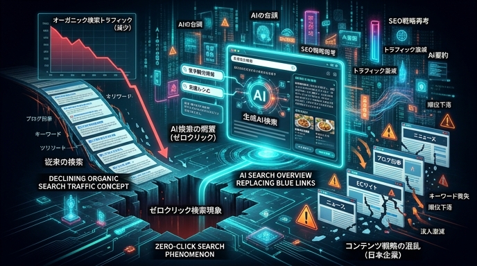AI検索の普及によるゼロクリック問題——日本語圏のSEOへの影響
