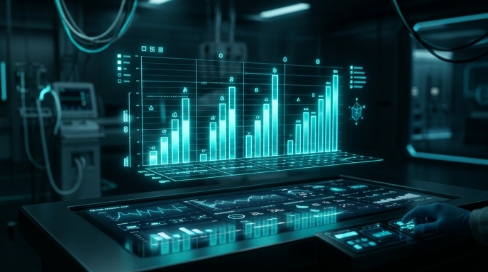 臨床試験データ可視化：FVC変化量の比較概念図