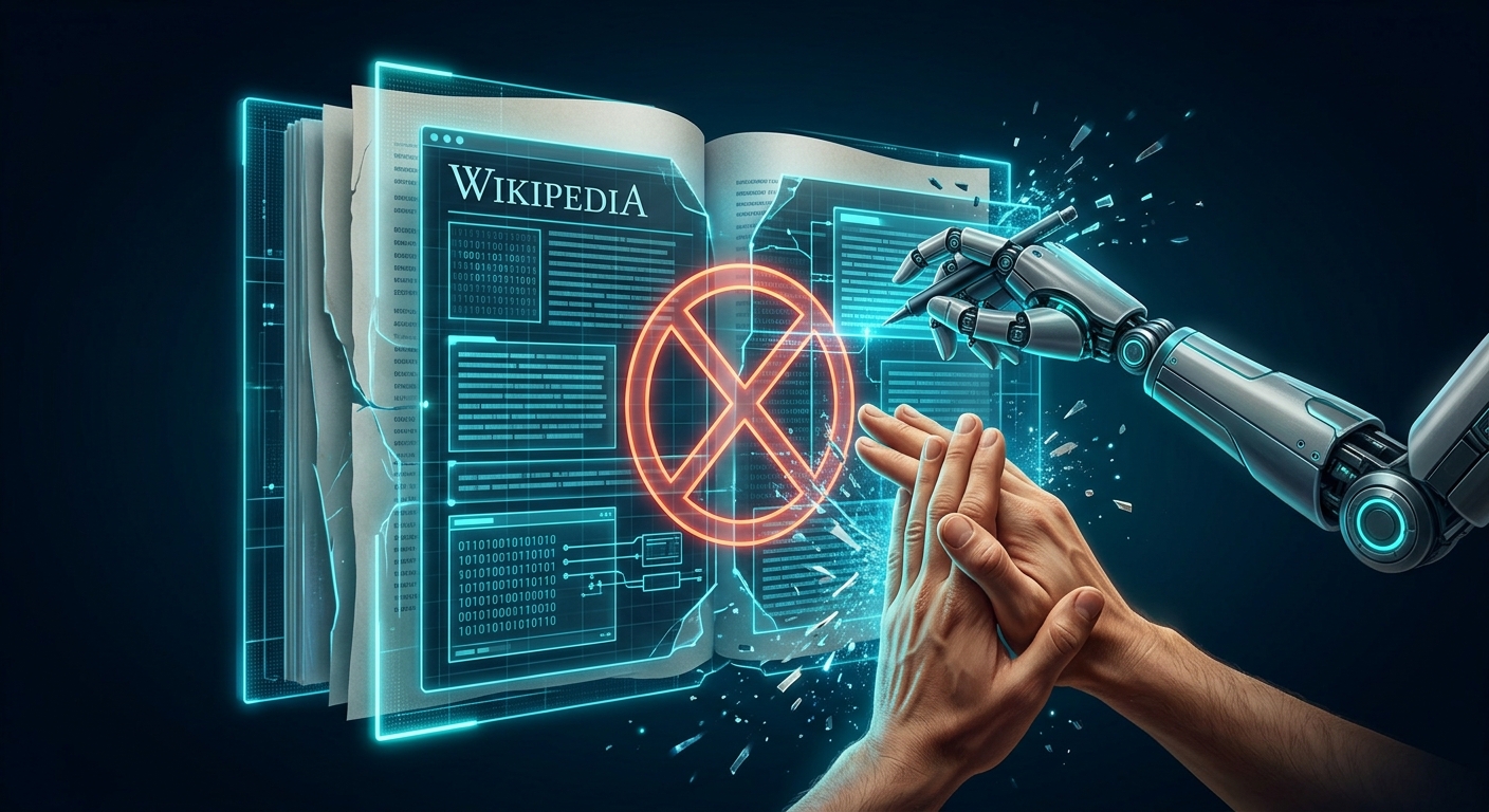 WikipediaがAI生成コンテンツを禁止する規制内容のビジュアライゼーション